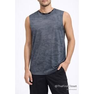 SKORA Mens Running Tank Top Quick Dry Athletic Gym Workout Sleeveless Shirt M
